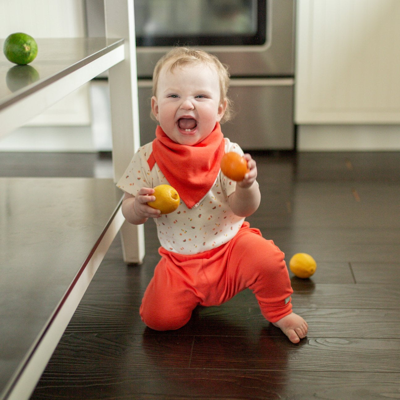kerchief bib | tutti frutti
