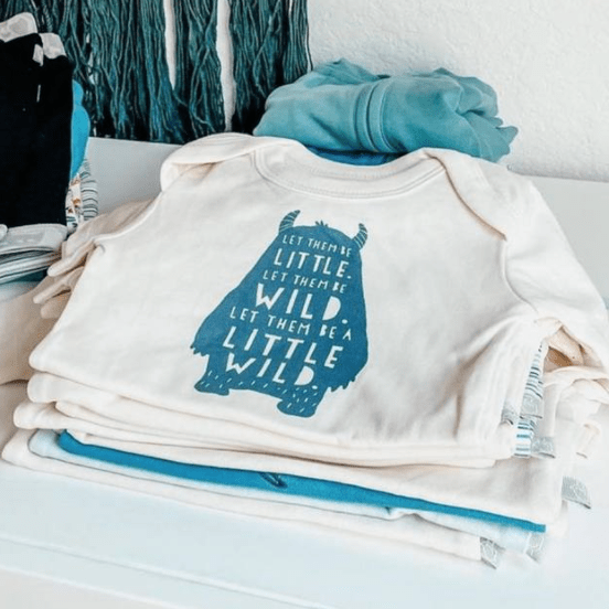 short sleeve pajama set | wild child pinstripes